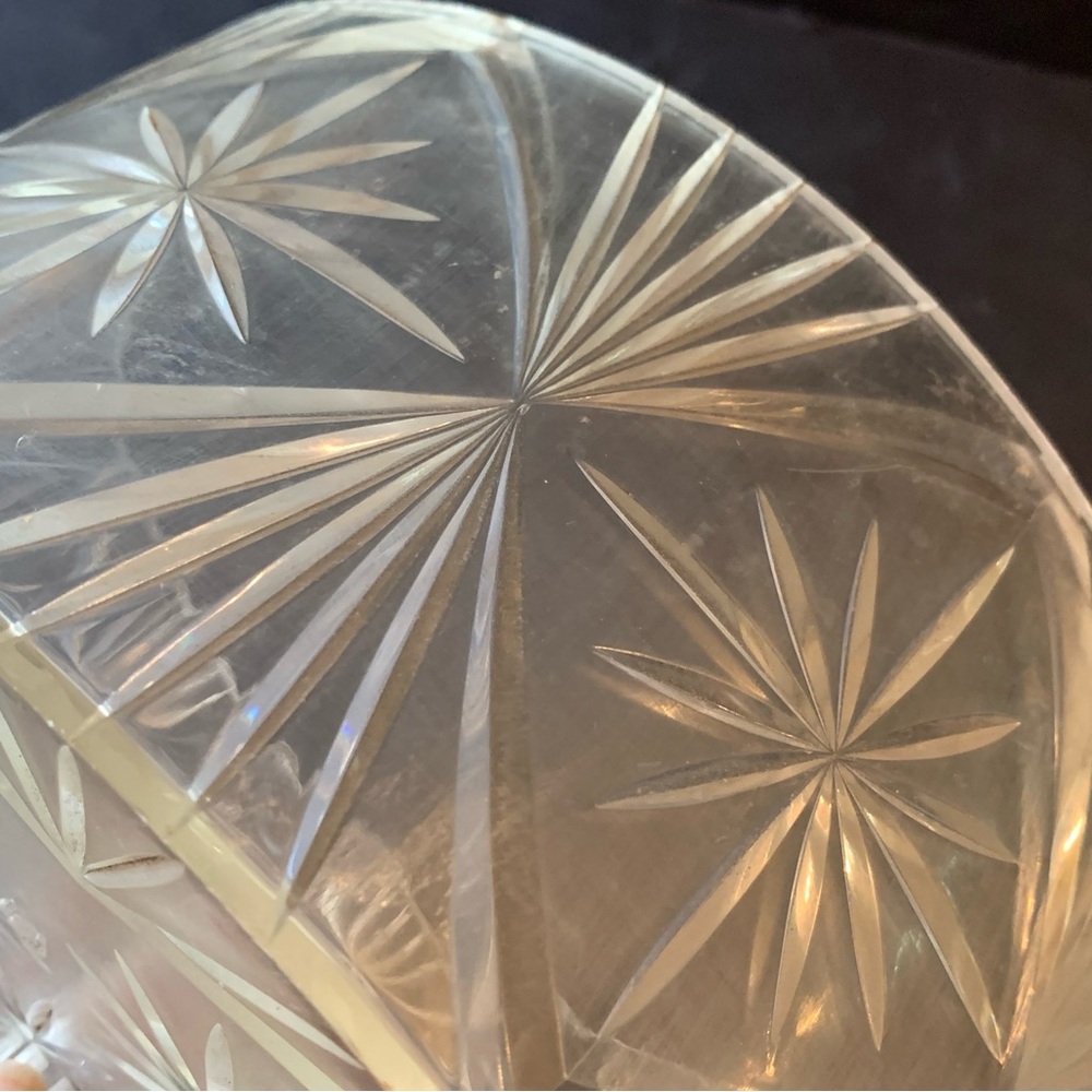 v i n t a g e :: Midcentury Atomic Cake Tray Acrylic Starburst - Picture 7 of 12